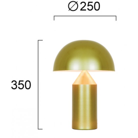 Veioza NILSON 4278902 Viokef E14, Auriu, Grecia