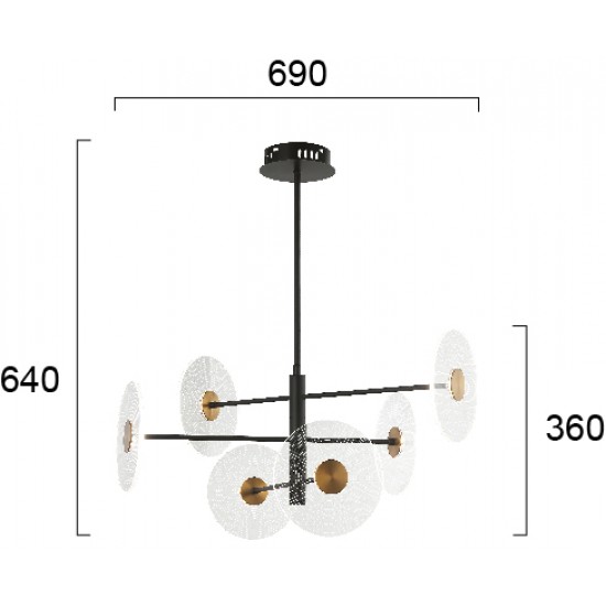 Candelabru SUN 4280000 Viokef LED, Grecia