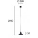Pendul FORMA 4280800 Viokef LED, Negru, Grecia