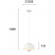Pendul TULIP 4283200 Viokef E27, Alb, Grecia