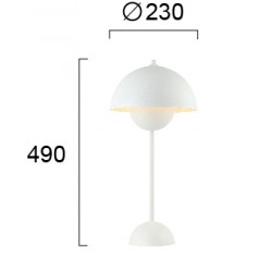 Veioza TULIP 4283300 Viokef E27, Alb, Grecia