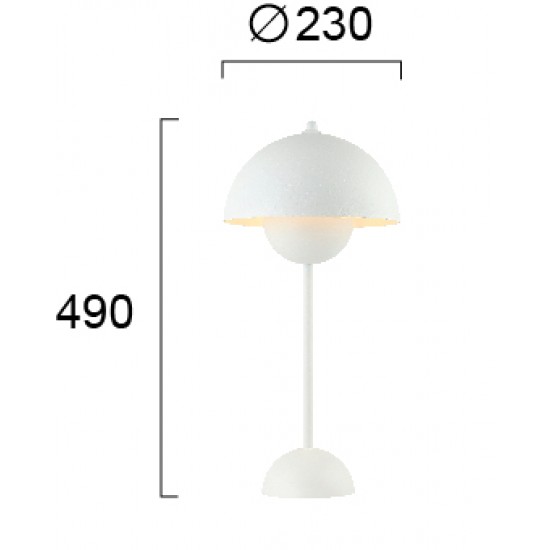 Veioza TULIP 4283300 Viokef E27, Alb, Grecia