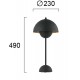 Veioza TULIP 4283301 Viokef E27, Negru, Grecia