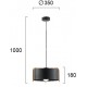 Pendul SEVENTY S 4284100 Viokef E27, Negru, Grecia