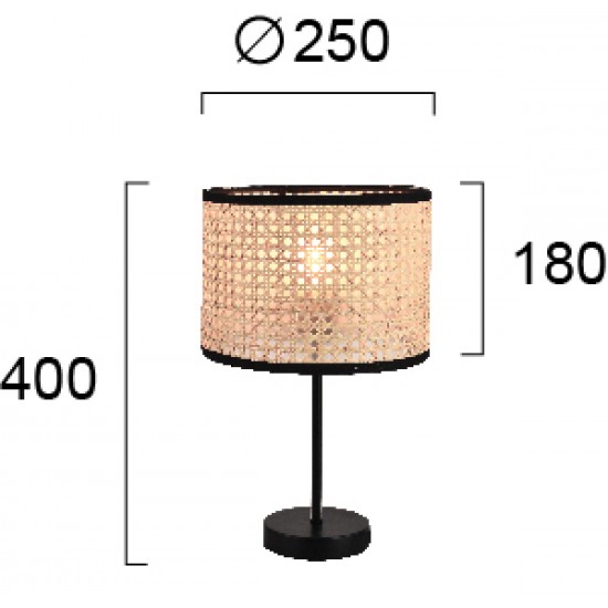 Veioza GHEISA 4285600 Viokef E27, Natural, Grecia