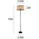Lampadar GHEISA 4285700 Viokef E27, Natural, Grecia