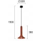 Pendul FUNNEL 4290301 Viokef E14, Rosu, Grecia