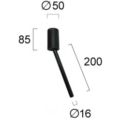 Plafoniera ZENIA 4290900 Viokef LED, Negru, Grecia