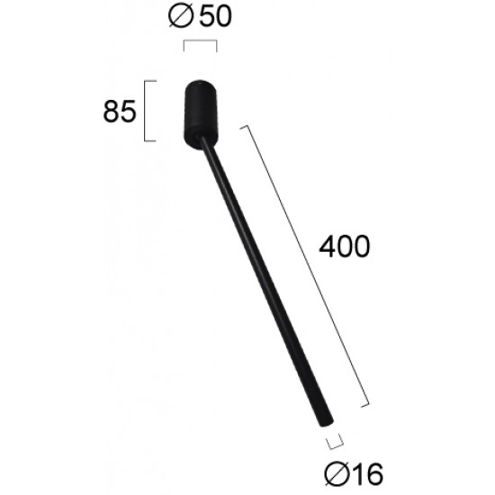 Plafoniera ZENIA 4291000 Viokef LED, Negru, Grecia