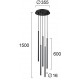 Suspensie ZENIA 4291200 Viokef LED, Negru, Grecia