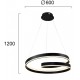 Suspensie CAPRI 4291300 Viokef LED, Negru, Grecia