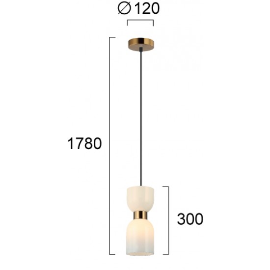 Pendul MEMORY 4291900 Viokef E27, Alb, Grecia