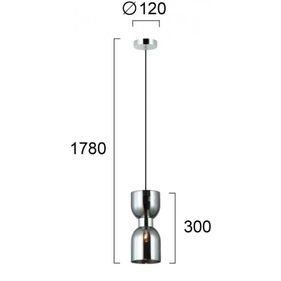 Pendul MEMORY 4291901 Viokef E27, Fumuriu, Grecia