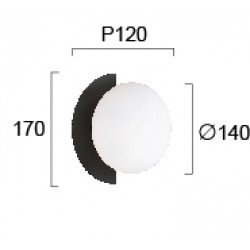 Aplica DARCY 4292000 Viokef G9, Alb, Grecia