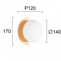 Aplica DARCY 4292001 Viokef G9, Alb, Grecia