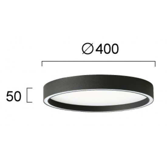 Plafoniera VANESSA 4292700 Viokef LED, Negru, Grecia