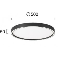 Plafoniera VANESSA 4292800 Viokef LED, Negru, Grecia