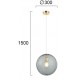 Pendul DIANA 4294301 Viokef E27, Fumuriu, Grecia