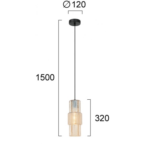 Pendul LILIAN 4294901 Viokef E27, Sampanie, Grecia
