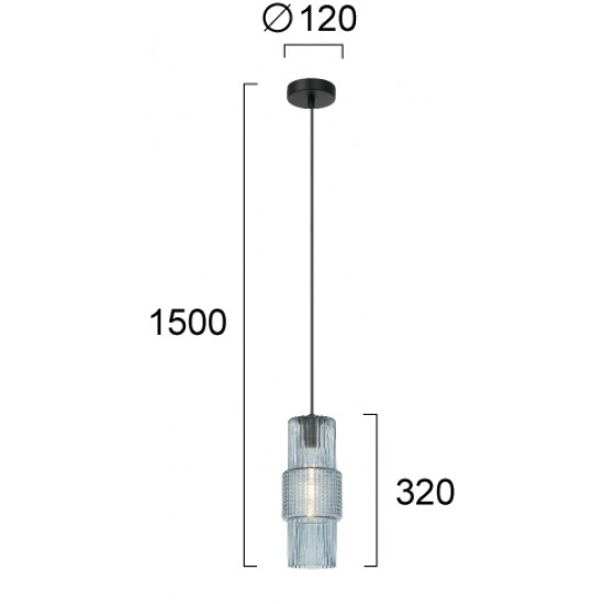 Pendul LILIAN 4294902 Viokef E27, Alb, Grecia