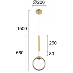 Pendul AXEL 4295101 Viokef LED, Alama, Grecia