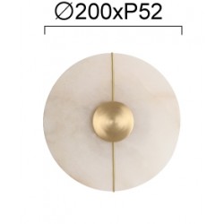 Aplica LUSSO 4295300 Viokef LED, Alb, Grecia