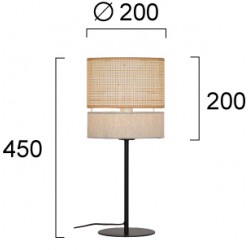 Veioza ANDAMAN 4296700 Viokef E27, Natural, Grecia