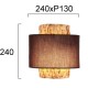 Aplica RIVIERA 4299300 Viokef E27, Natural, Grecia