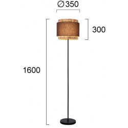 Lampadar RIVIERA 4299600 Viokef E27, Natural, Grecia