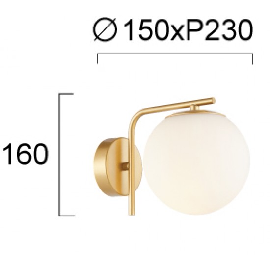 Aplica NEFELI 4299900 Viokef E14, Opal, Grecia