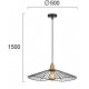 Pendul KRONOS 4300000 Viokef E27, Negru, Grecia