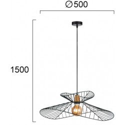 Pendul KRONOS 4300100 Viokef E27, Negru, Grecia