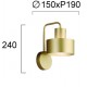 Aplica NORTON 4300200 Viokef E27, Auriu, Grecia