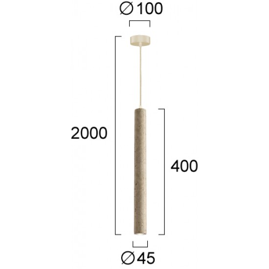 Pendul LEONARD 4301000 Viokef LED, Bej, Grecia