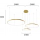 Suspensie MAXIMOS 4301101 Viokef LED, Auriu, Grecia