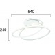 Lustra Plafon MILY 4301500 Viokef LED, Alb, Grecia