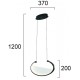 Suspensie ADELE 4302000 Viokef LED, Negru, Grecia