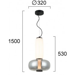 Pendul AVERY 4302500 Viokef LED, Fumuriu, Grecia