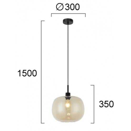 Pendul ALAN 4302901 Viokef E27, Sampanie, Grecia