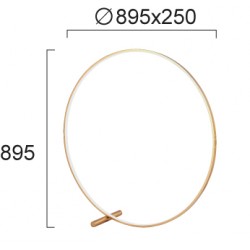 Lampadar CIRCLE 4303001 Viokef LED, Auriu, Grecia