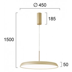 Pendul ART 4303400 Viokef LED, Sampanie, Grecia