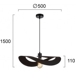 Pendul MAS 4304400 Viokef E27, Negru, Grecia