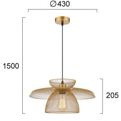 Pendul MARONTI 4304502 Viokef E27, Auriu, Grecia