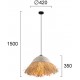 Pendul LILO 4305500 Viokef E27, Natural, Grecia