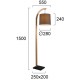 Lampadar HANA 4305600 Viokef E27, Gri, Grecia