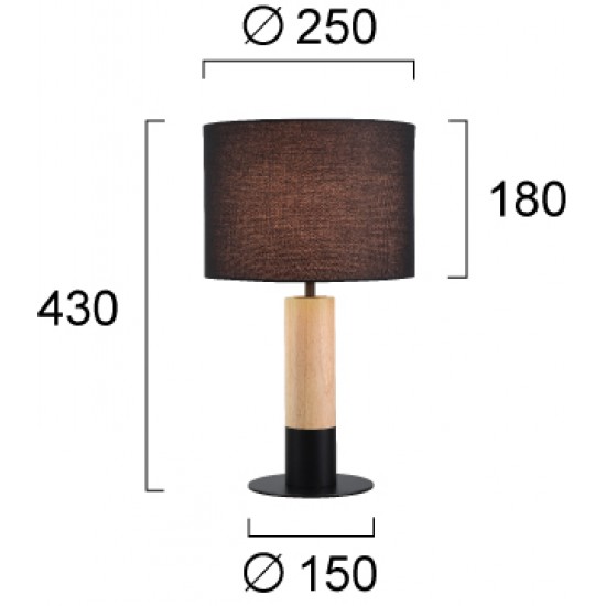 Veioza CARROL 4305701 Viokef E27, Natural, Grecia
