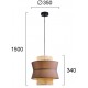 Pendul RIKA 4306000 Viokef E27, Gri, Grecia