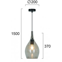 Pendul NEXT 4306400 Viokef E27, Fumuriu, Grecia