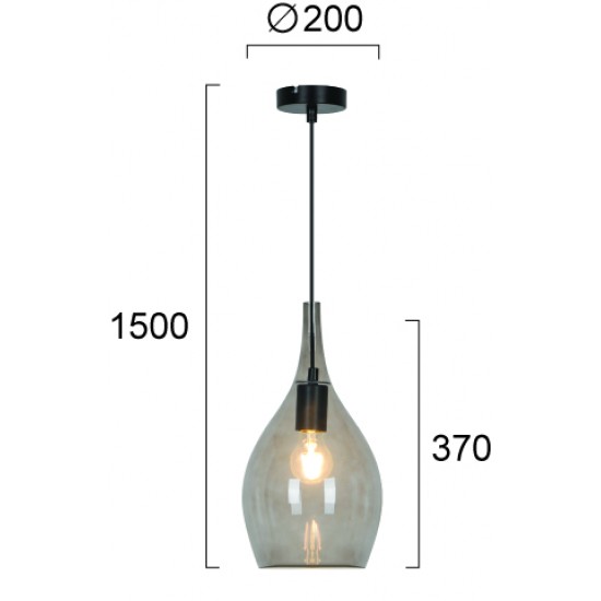 Pendul NEXT 4306400 Viokef E27, Fumuriu, Grecia