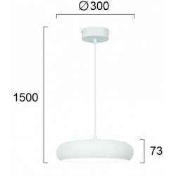 Pendul LOGAN 4306500 Viokef LED, Alb, Grecia